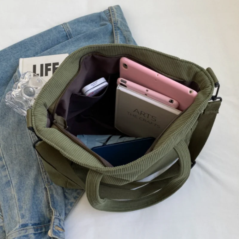 Women's Corduroy Crossbody Travel Bag