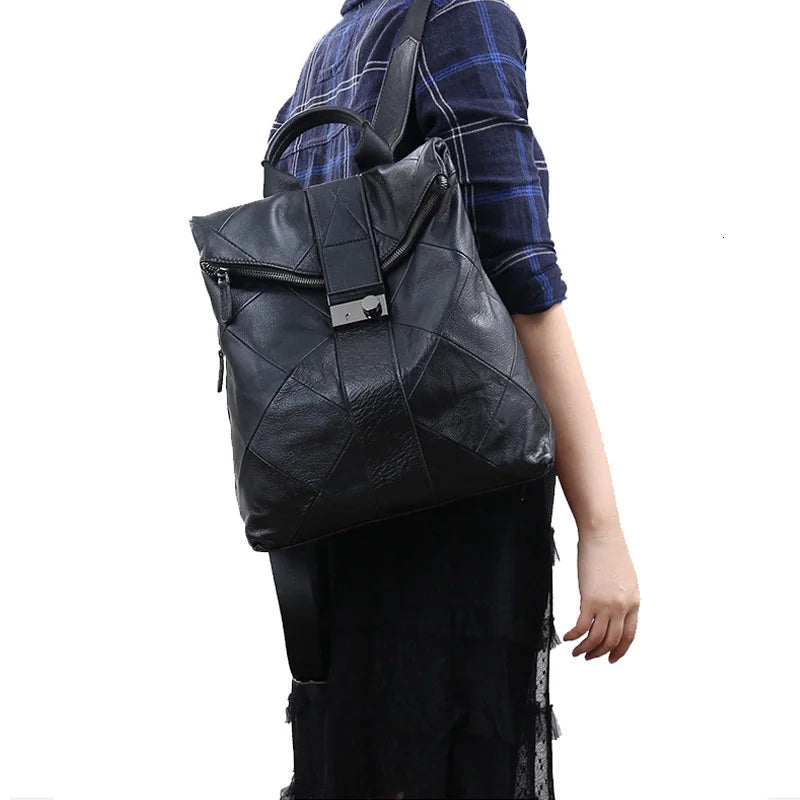 Aria | Women's Elegant Faux Leather Travel Backpack