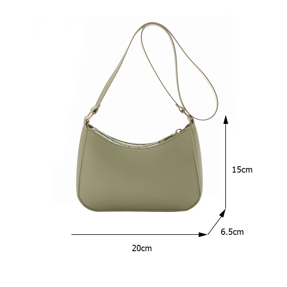 Diana | Women's Retro Solid Colour Leather Crossbody Shoulder Bag