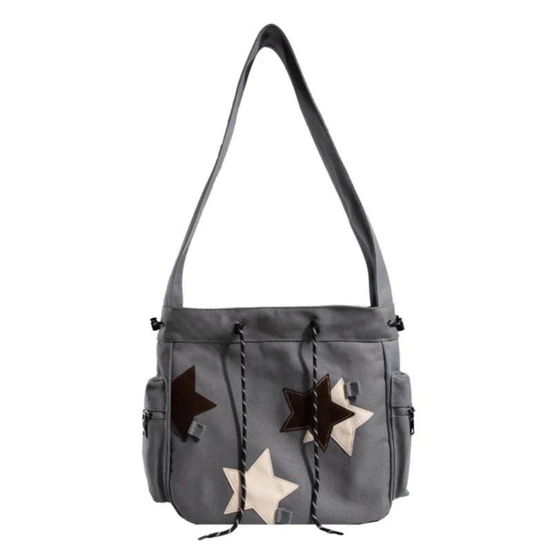 Luna | Women's Star Canvas Crossbody Messenger Bag