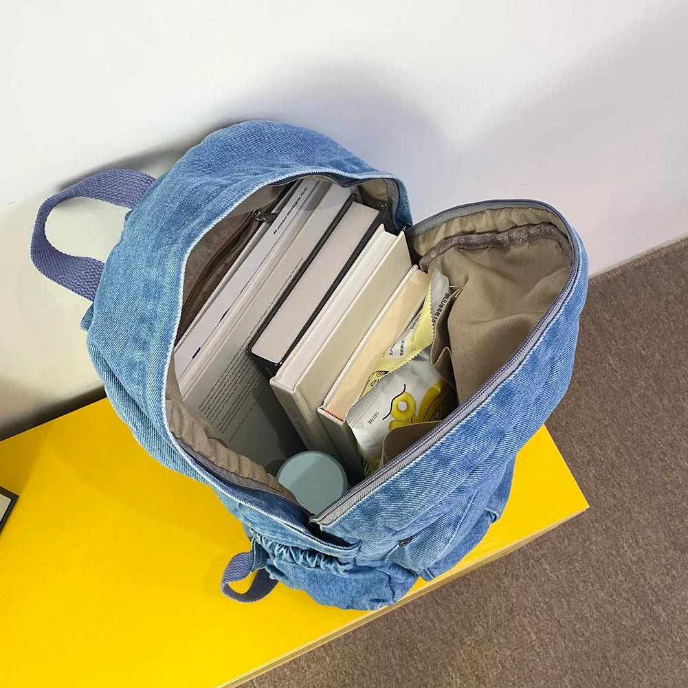 Marla | Women's Large Capacity Vintage Denim Backpack