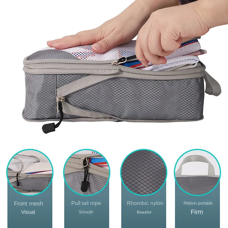 Sophia | 3-Piece Set Expandable Compression Packing Cubes for Travel & Luggage Organisation