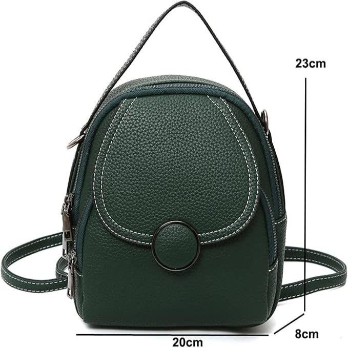 Ava | Women's Mini Flap Leather Crossbody Sling Handbag Backpack with Top Handle