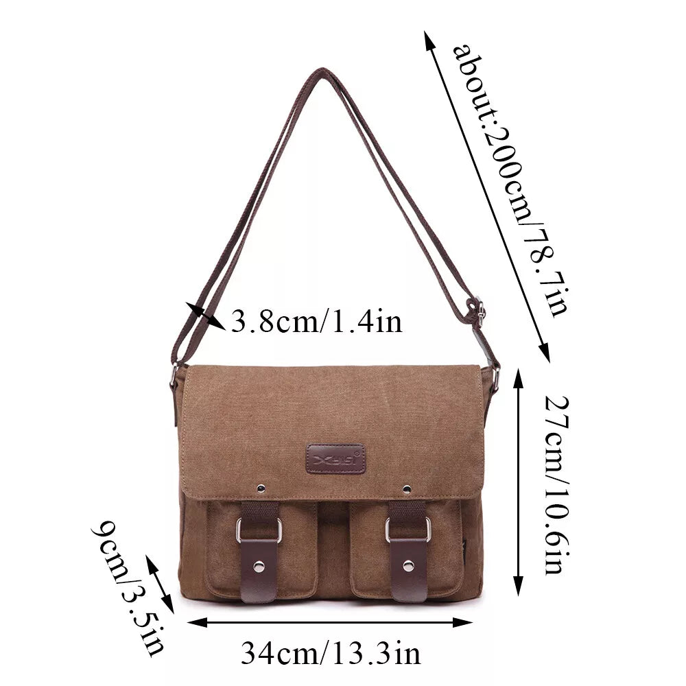 Jackson | Men's Vintage Canvas Crossbody Messenger Travel Bag
