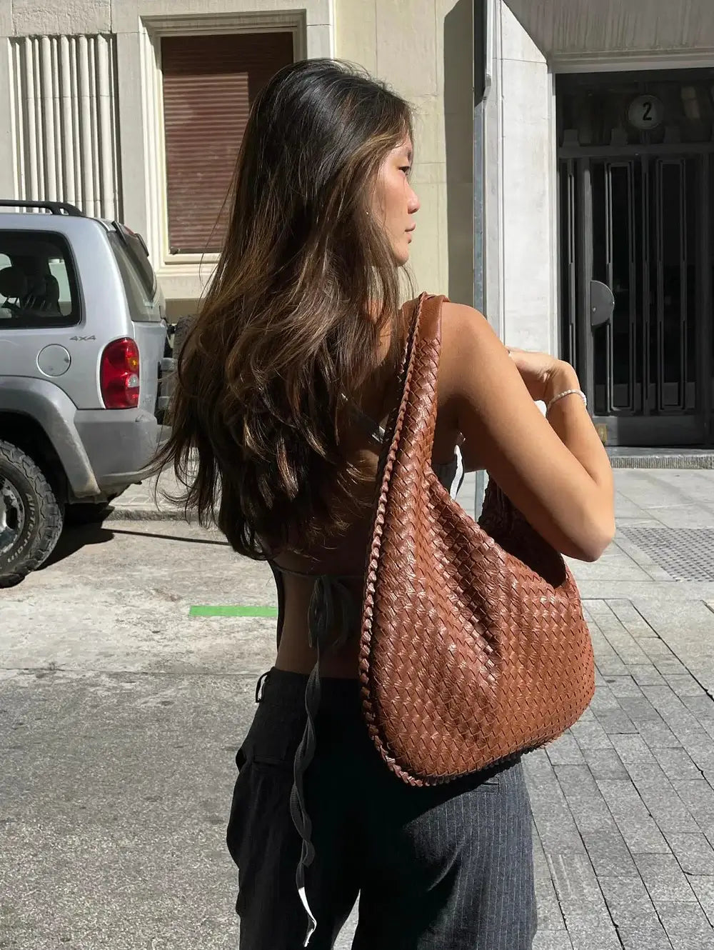 Women’s Shoulder Bag Spacious Soft Woven Style