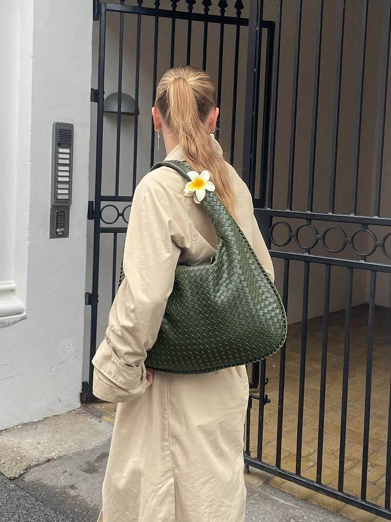 Women’s Shoulder Bag Spacious Soft Woven Style