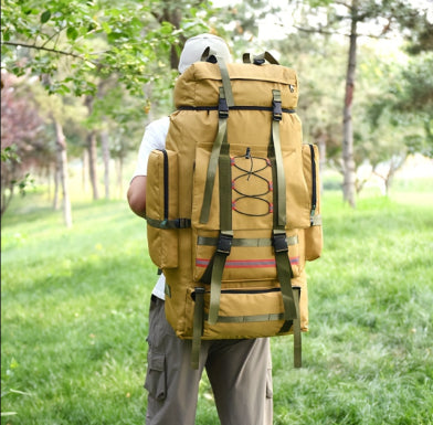 Men’s Outdoor Travel Backpack Large Waterproof 130L Adventure Pack