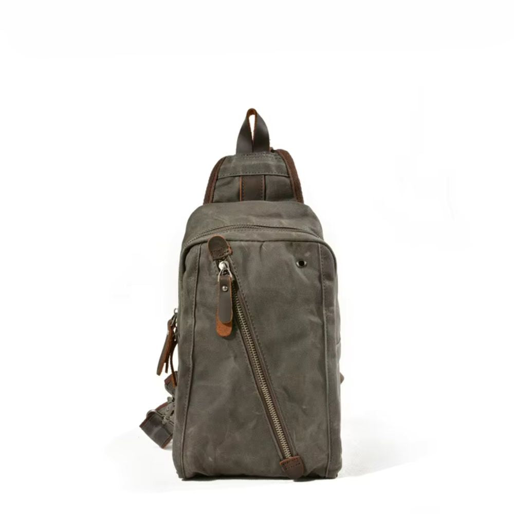 Kinsley | Men's Waxed Canvas Sling Crossbody Bag