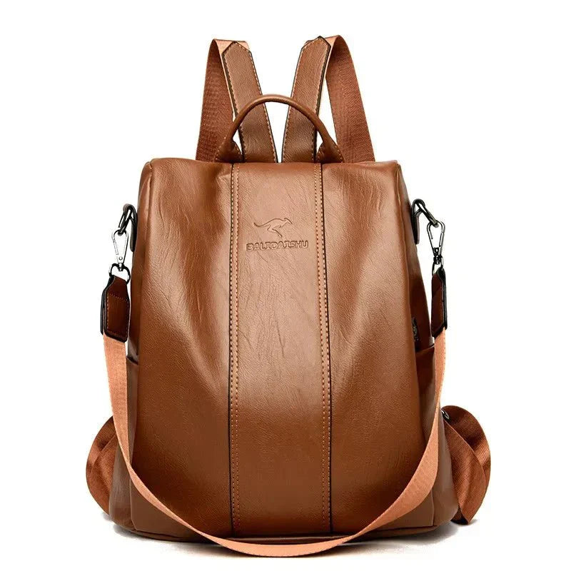 Quest | Women's Anti-Theft Leather Backpack