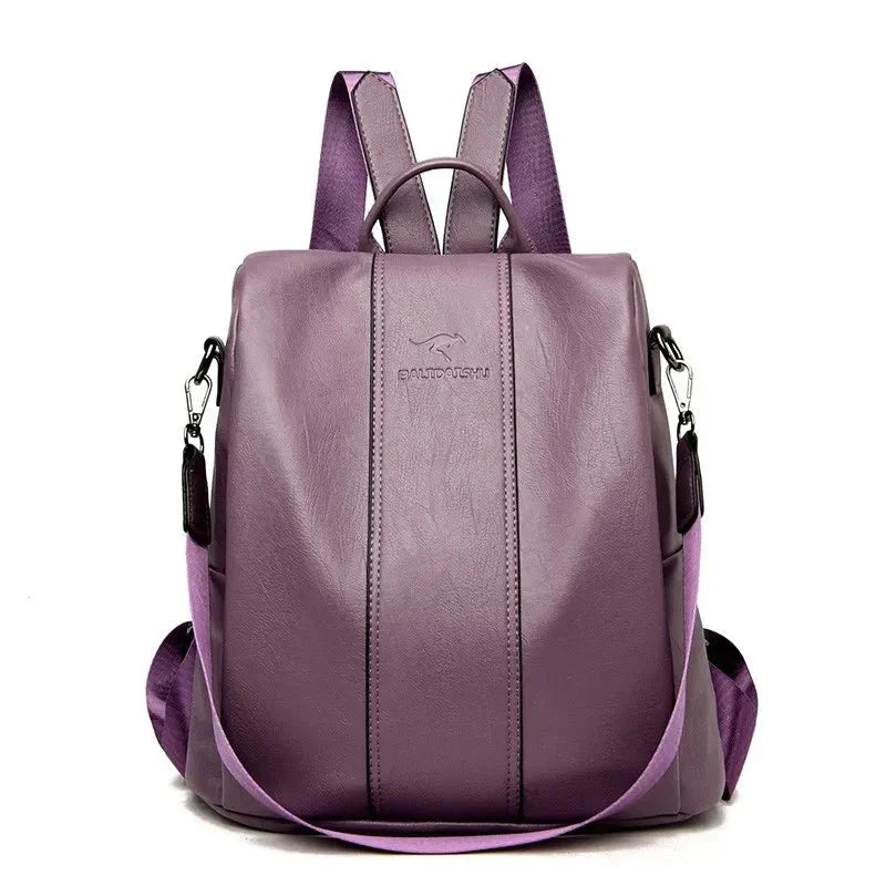 Quest | Women's Anti-Theft Leather Backpack