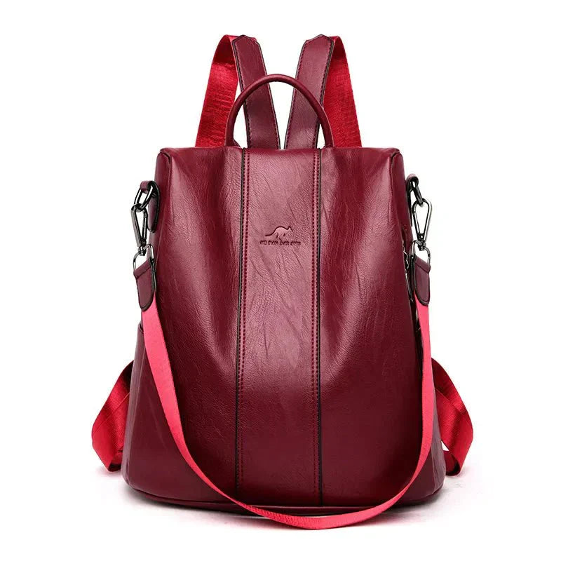 Quest | Women's Anti-Theft Leather Backpack