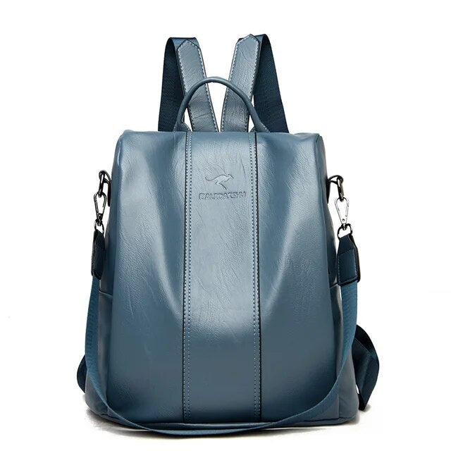 Quest | Women's Anti-Theft Leather Backpack