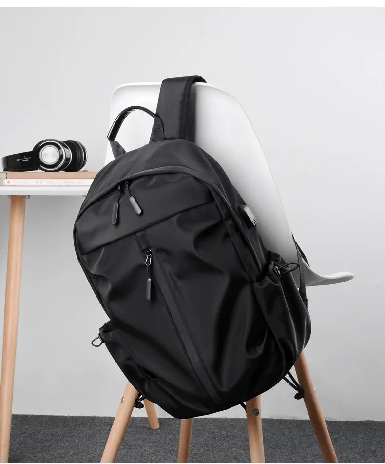 Men's Anti-Theft Waterproof Travel Backpack with USB Port
