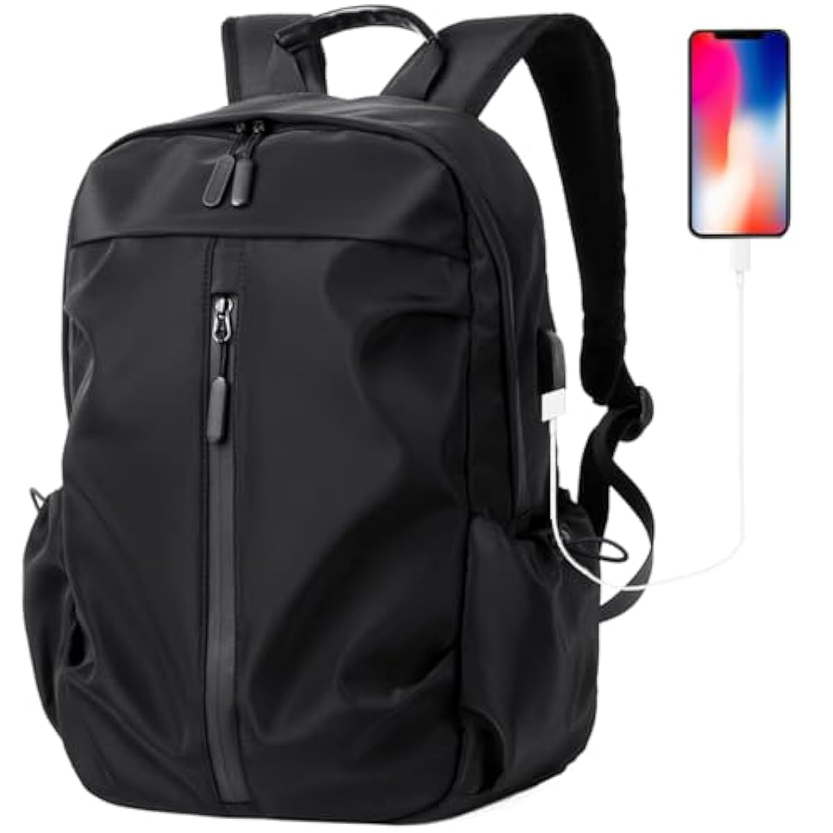 Men's Anti-Theft Waterproof Travel Backpack with USB Port