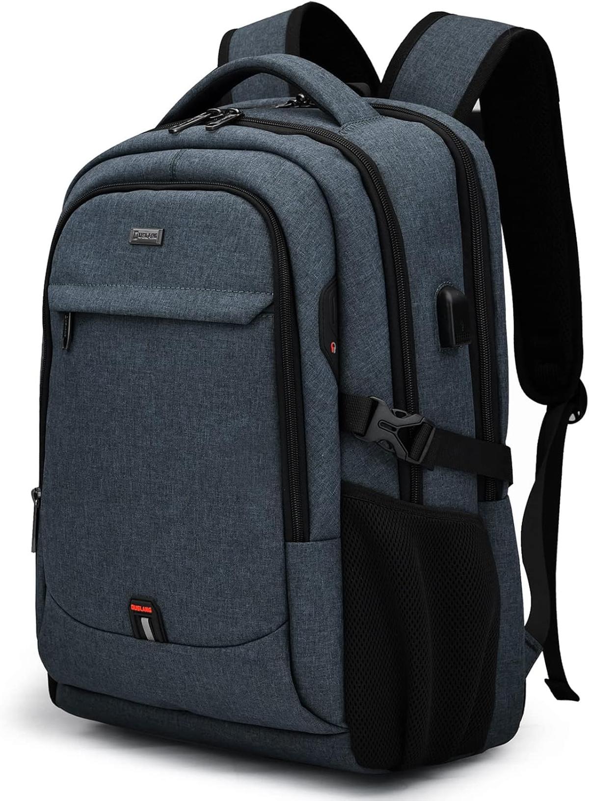 Anti-Theft Travel Laptop Backpack with USB Port and Organized Storage