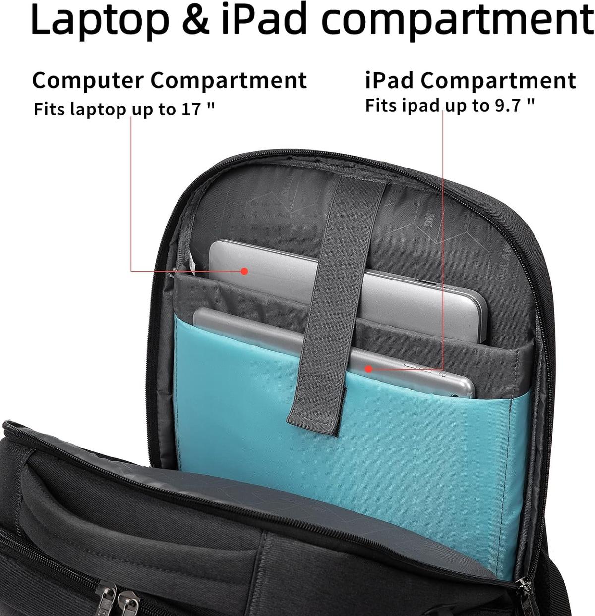 Anti-Theft Travel Laptop Backpack with USB Port and Organized Storage