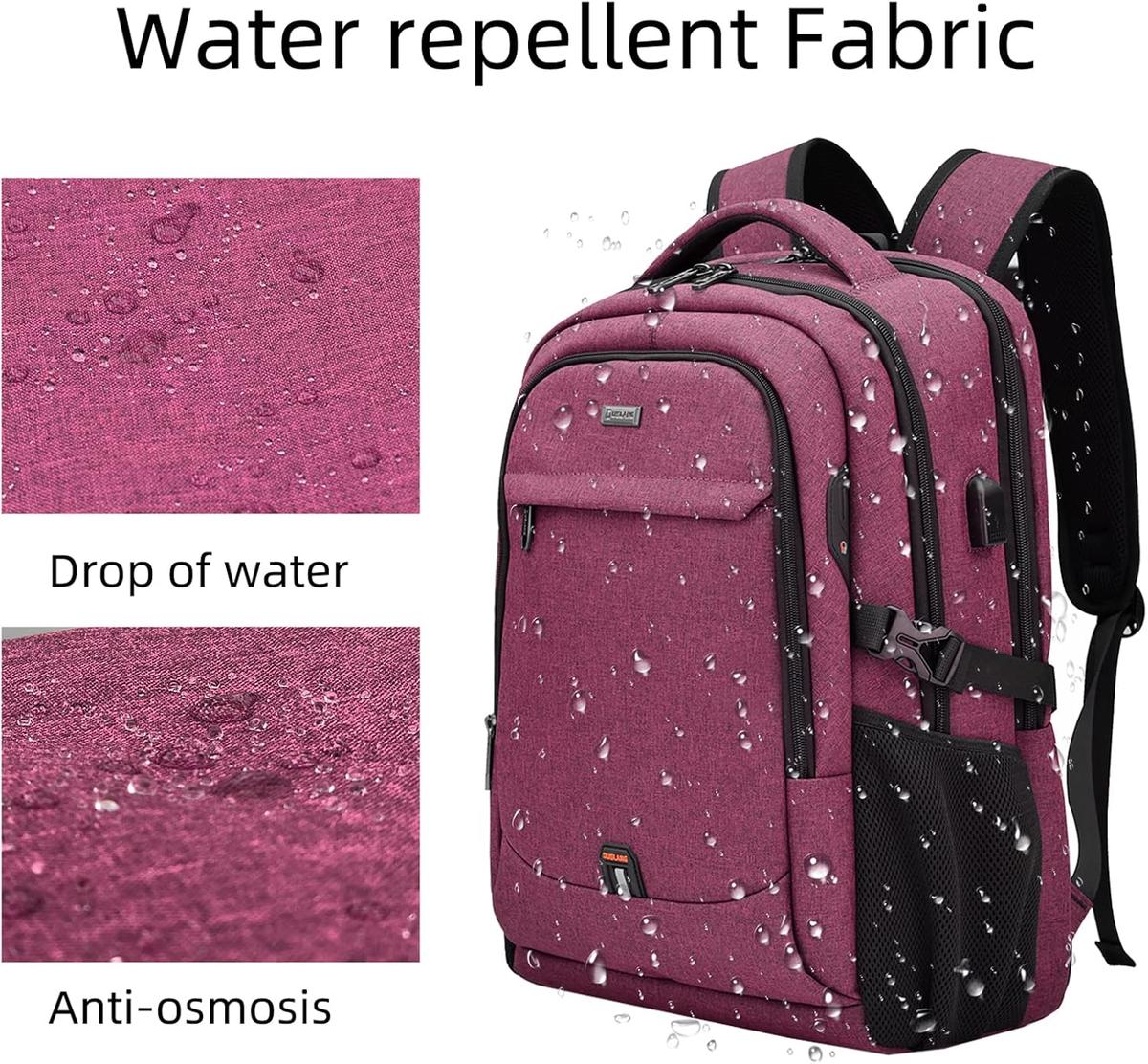 Anti-Theft Travel Laptop Backpack with USB Port and Organized Storage