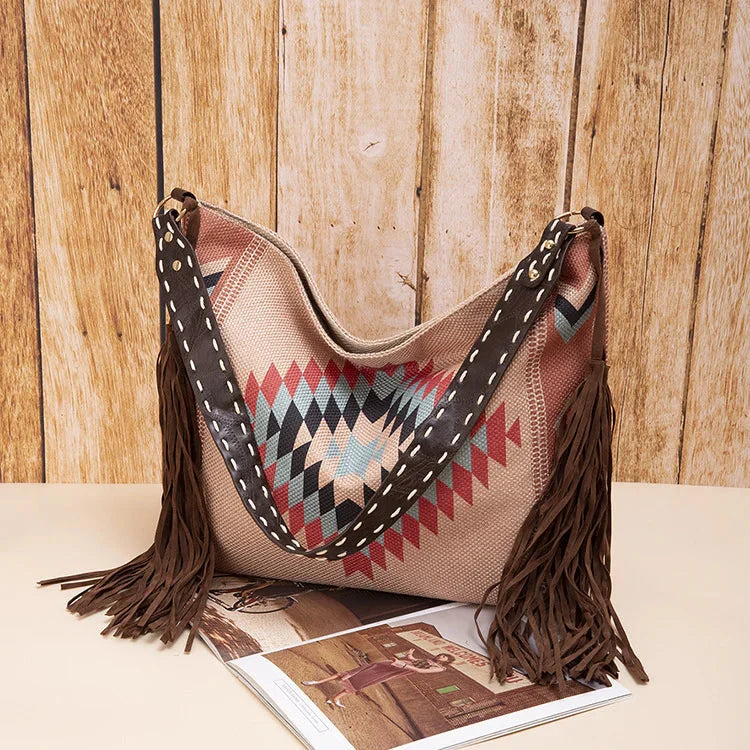 Women Shoulder Bag Woven Knot Detail Casual Carry Bag