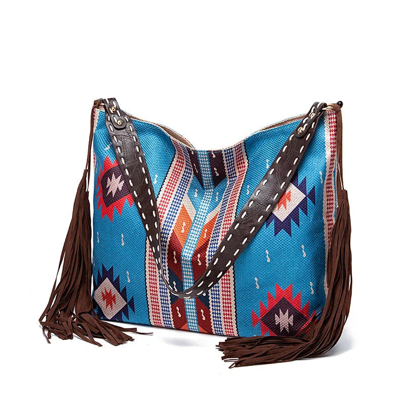 Women Shoulder Bag Woven Knot Detail Casual Carry Bag