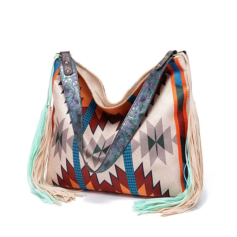 Women Shoulder Bag Woven Knot Detail Casual Carry Bag