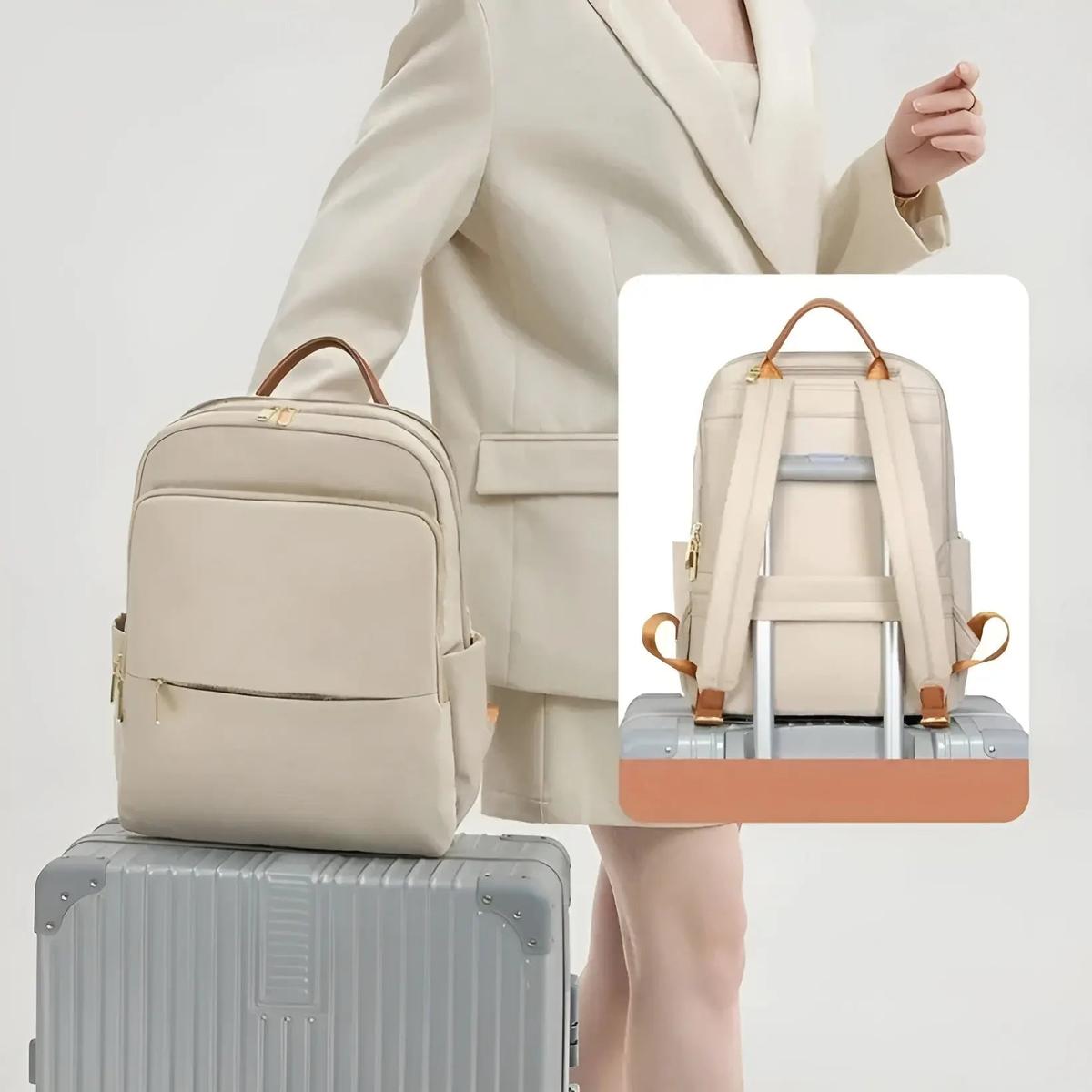 Women’s Waterproof Laptop Backpack Multi-Compartment Daypack