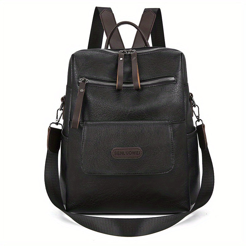 Chloe | Anti-Theft Leather Travel Backpack