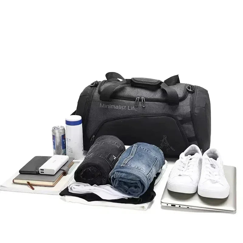 Unisex Sports Duffel Bag Water-Resistant Gym & Weekend Carryall