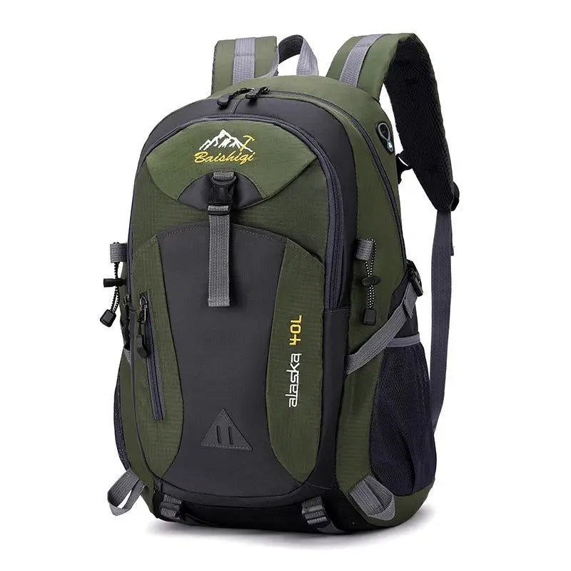Men's Backpack 40L Waterproof Hiking Rucksack with Trekking Pole Straps