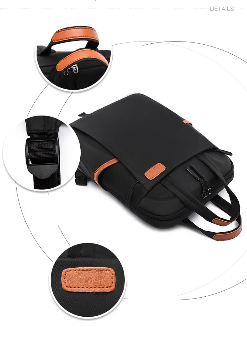 Lightweight Anti-Theft Travel Backpack with Hidden Zipper Security