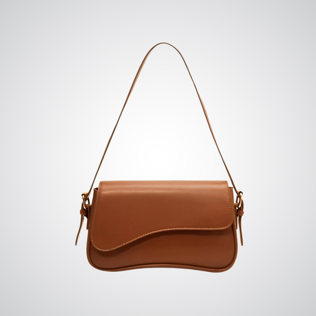 Women’s Curved Flap Bag with Adjustable Shoulder Strap