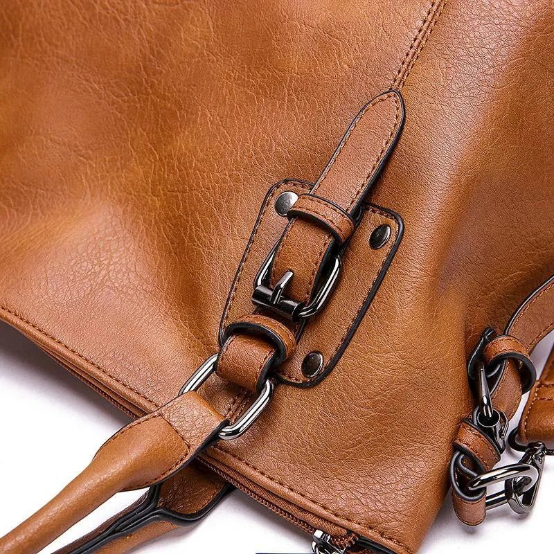 Women’s Classic Structured Handbag Versatile Two-Way Carry
