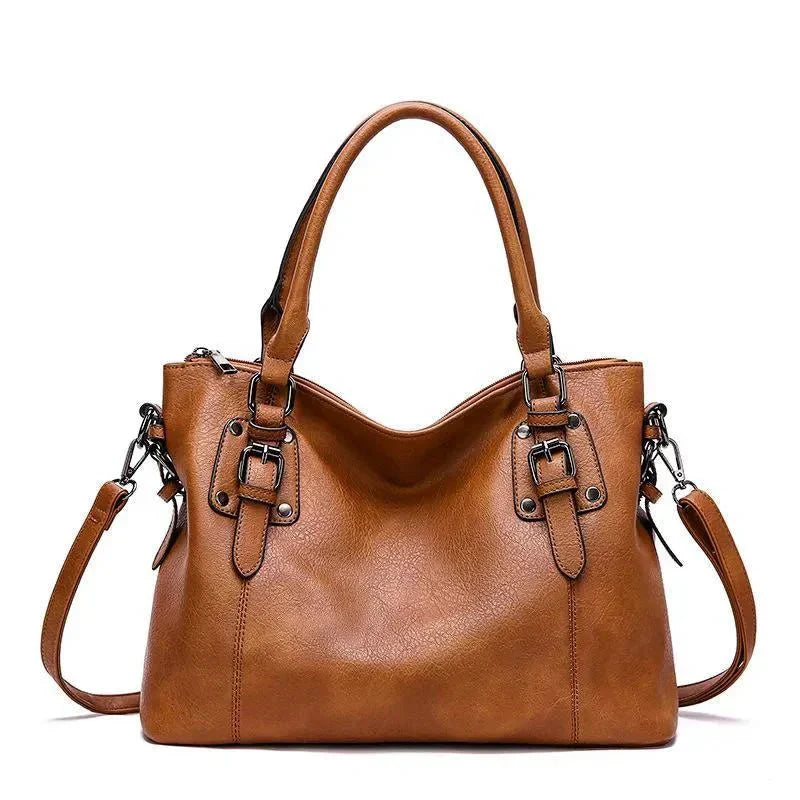 Women’s Classic Structured Handbag Versatile Two-Way Carry