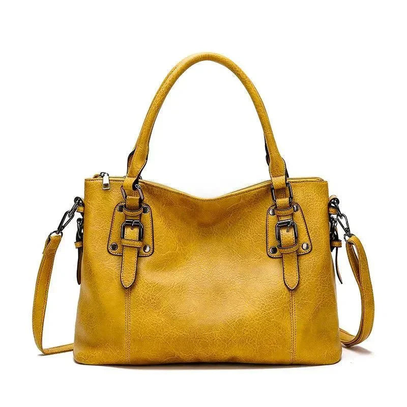 Women’s Classic Structured Handbag Versatile Two-Way Carry