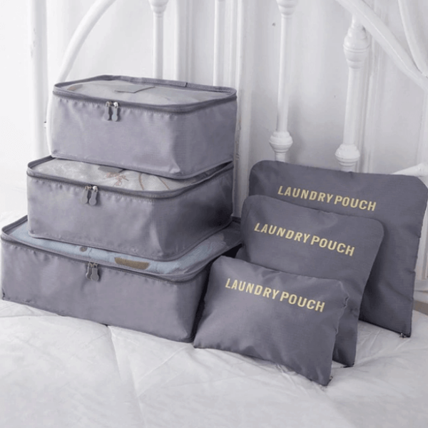 6-Piece Luggage Packing Organizer Set for Space Saving Travel