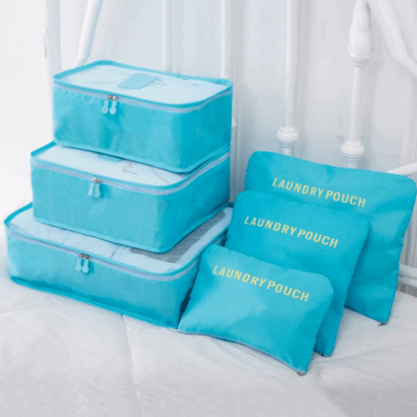 6-Piece Luggage Packing Organizer Set for Space Saving Travel