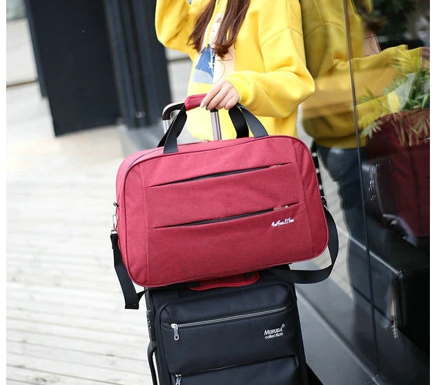 Lightweight Carry-On Bag With Suitcase Handle Sleeve