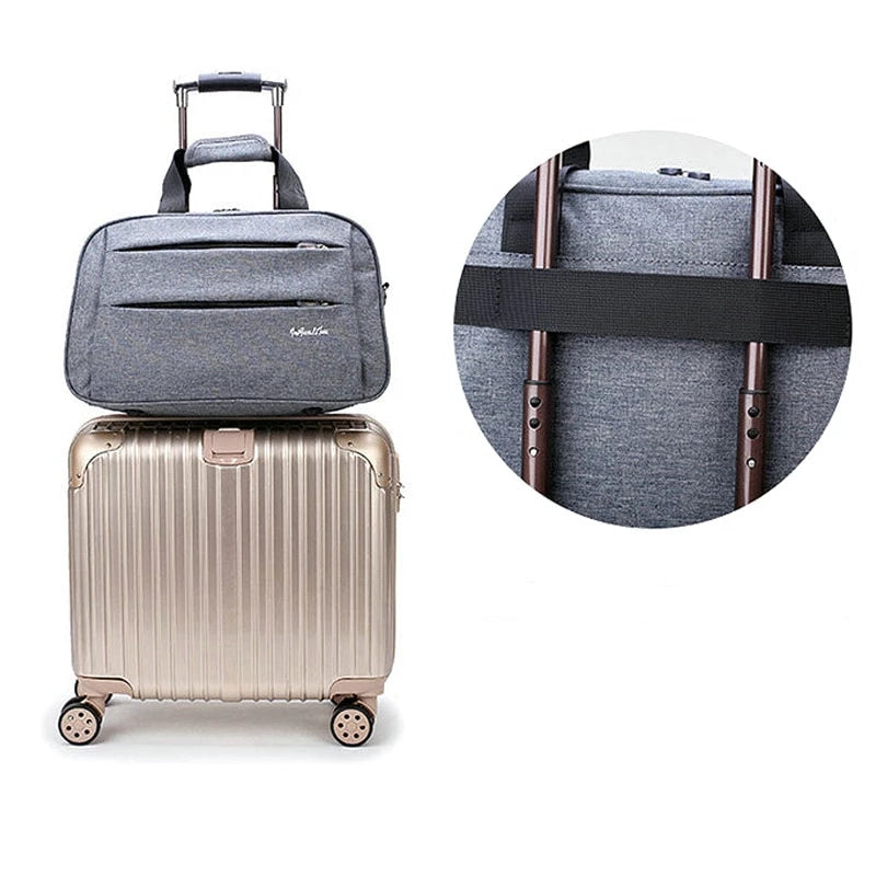 Lightweight Carry-On Bag With Suitcase Handle Sleeve