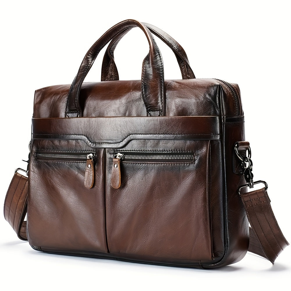 Men's Casual Leather Laptop Bag