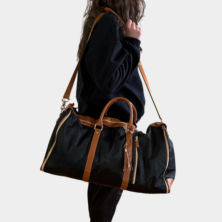 Compact Luxury Travel Garment Duffel Bag