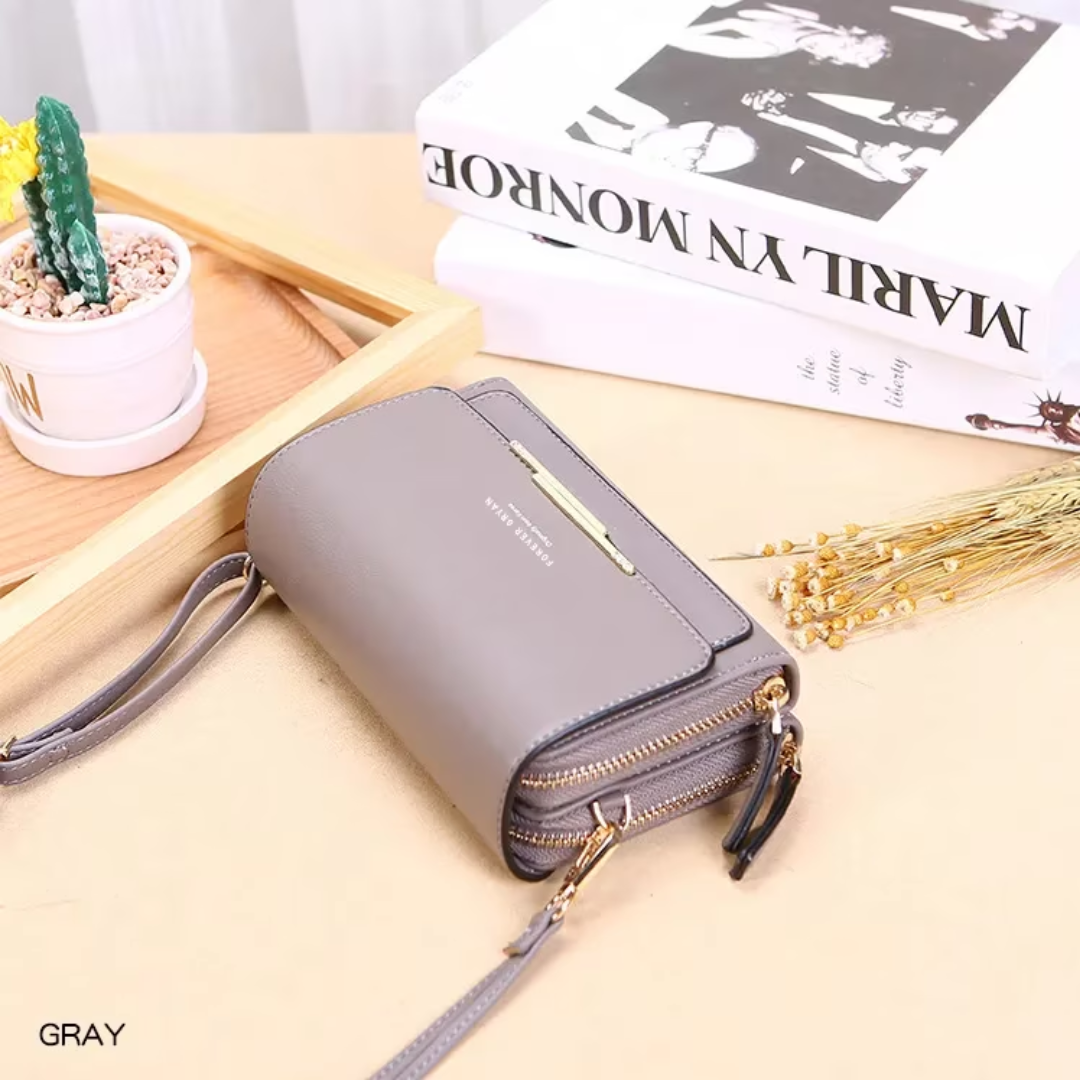 Versatile Crossbody Bag for Organized Essentials in Compact Wallet