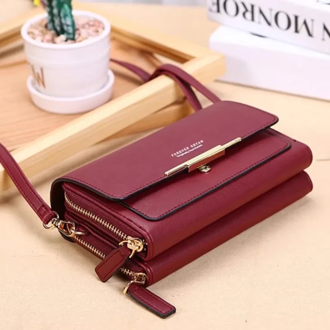 Versatile Crossbody Bag for Organized Essentials in Compact Wallet
