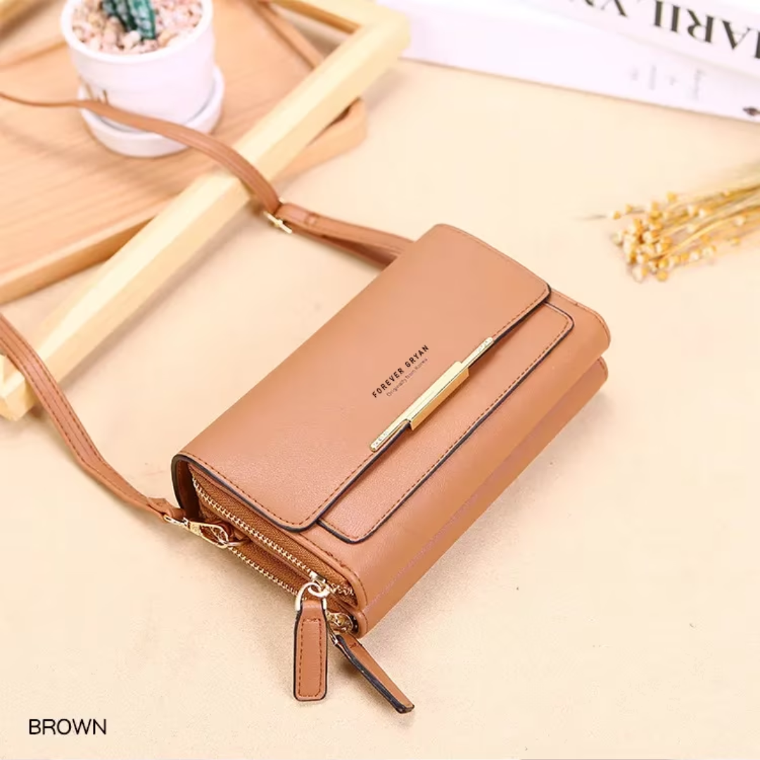 Versatile Crossbody Bag for Organized Essentials in Compact Wallet