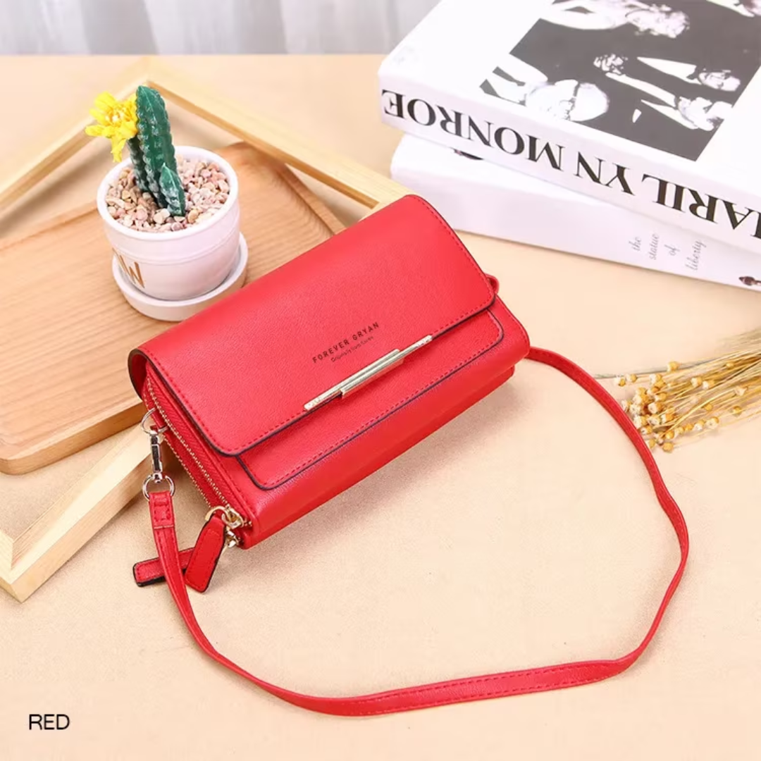 Versatile Crossbody Bag for Organized Essentials in Compact Wallet