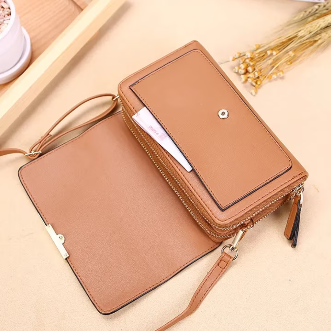 Versatile Crossbody Bag for Organized Essentials in Compact Wallet