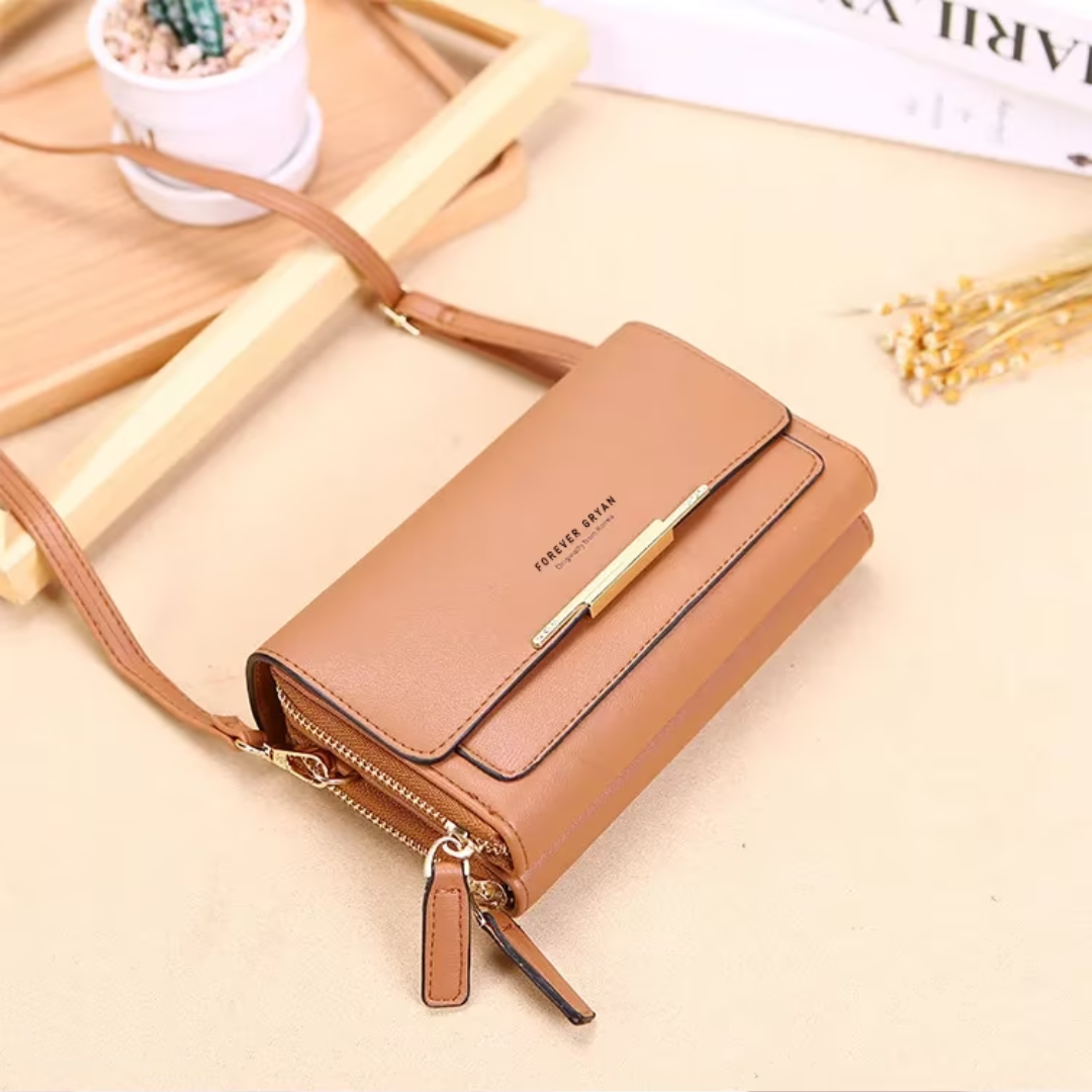 Versatile Crossbody Bag for Organized Essentials in Compact Wallet