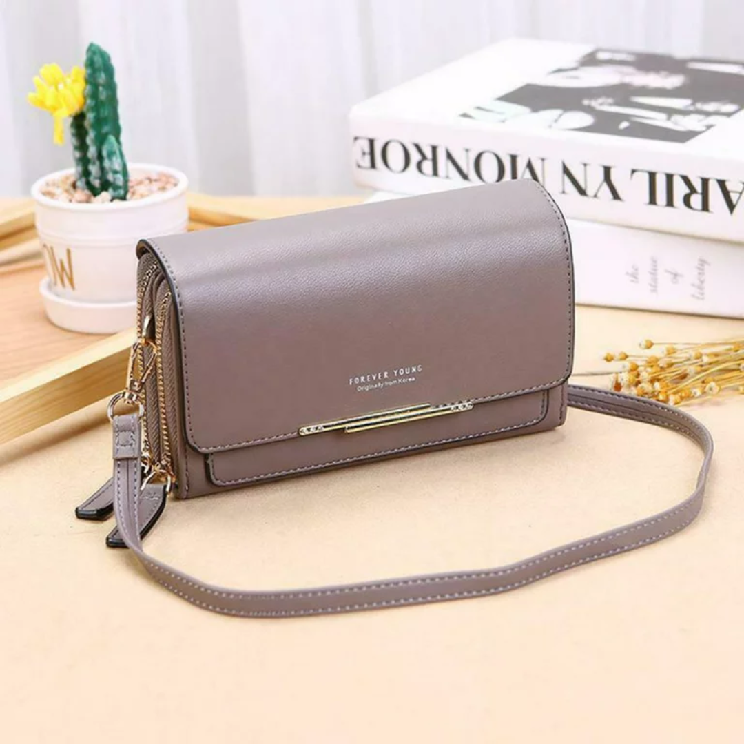 Versatile Crossbody Bag for Organized Essentials in Compact Wallet