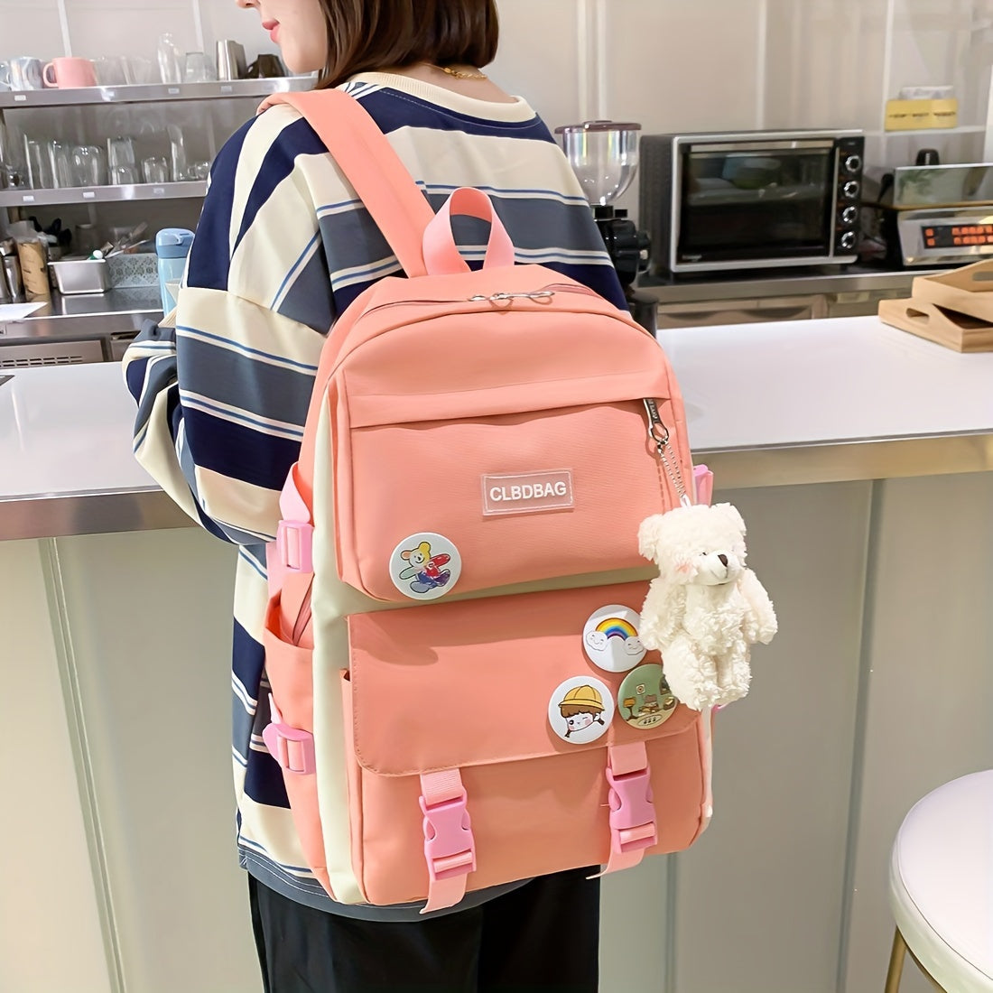 Emma | 4pc Large Capacity Kids School Backpack Set