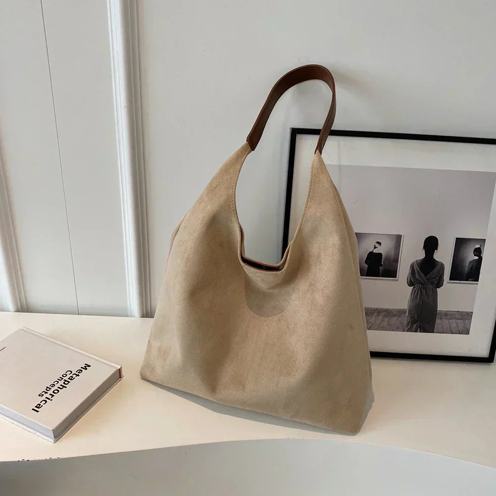 Women’s Minimalist Shoulder Bag Soft Texture & Wide Strap