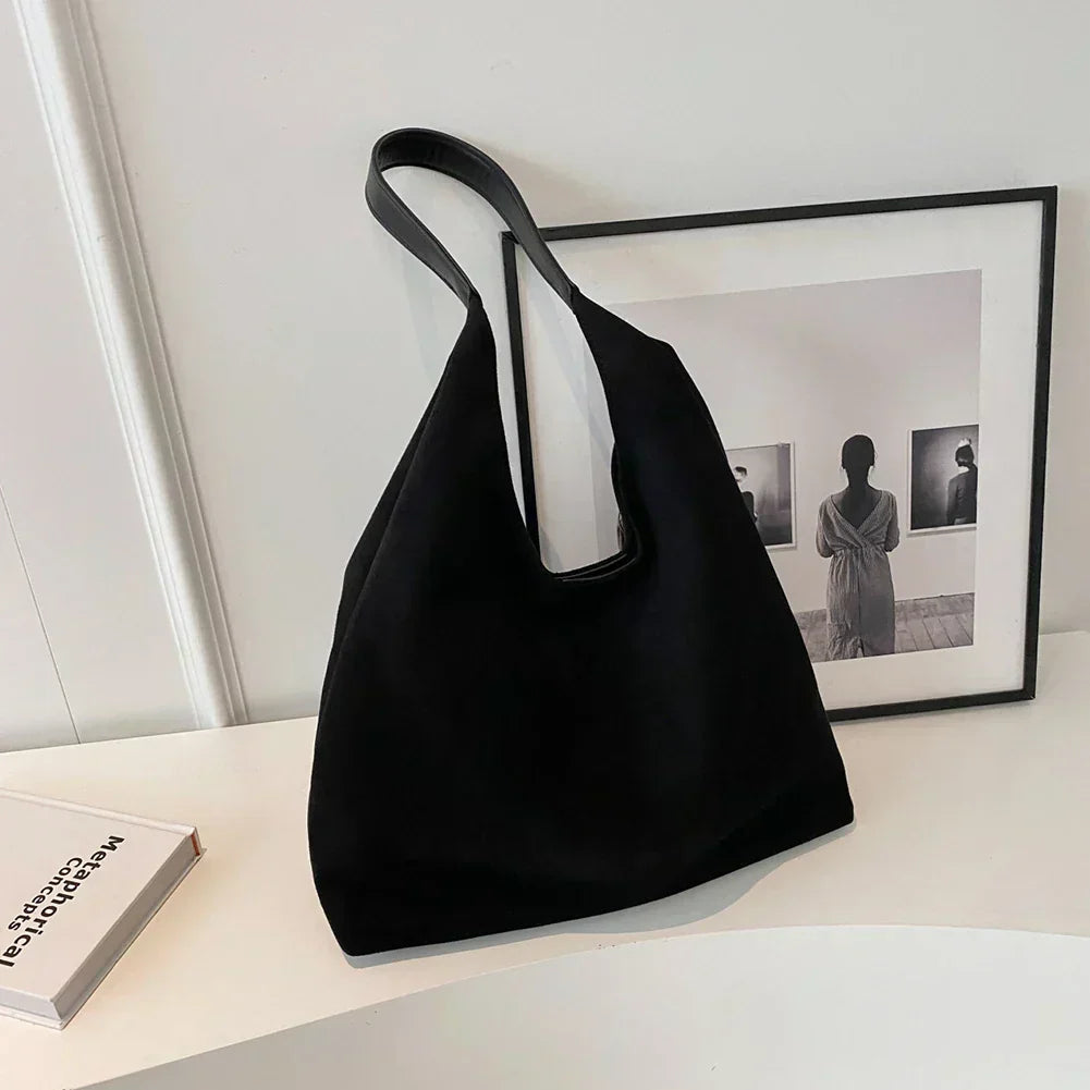 Women’s Minimalist Shoulder Bag Soft Texture & Wide Strap