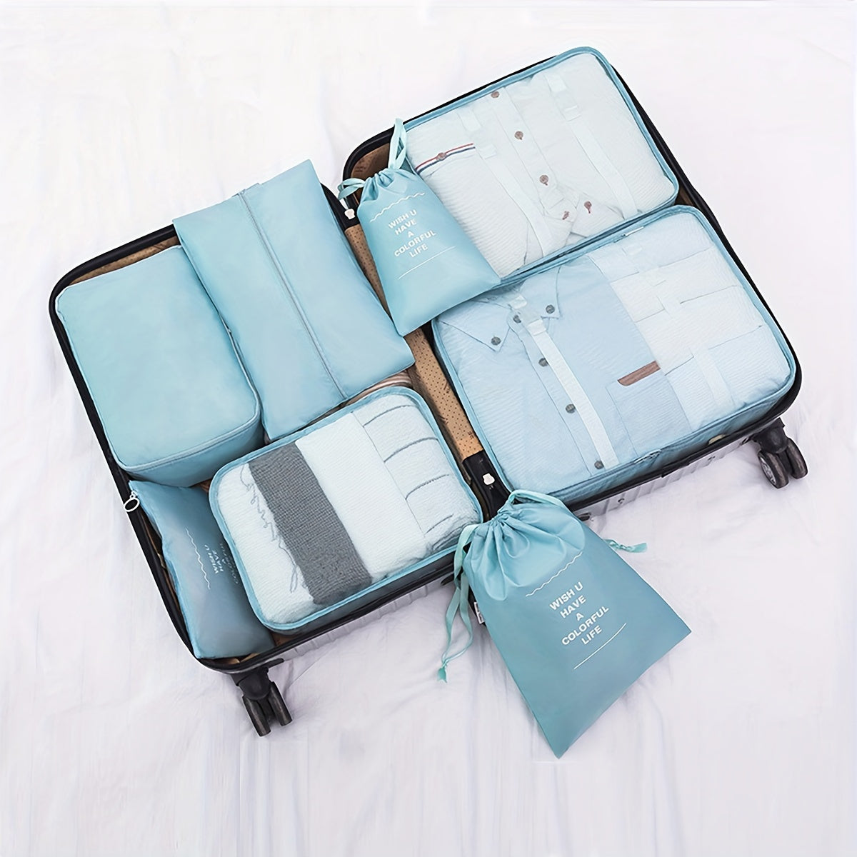 7-Piece Travel Packing Cubes Set